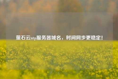 螢石云ntp服務器域名，時間同步更穩(wěn)定！