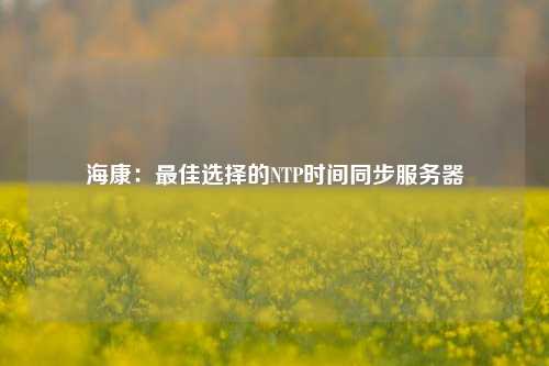 海康：最佳選擇的NTP時間同步服務(wù)器